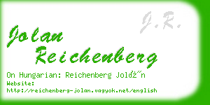 jolan reichenberg business card